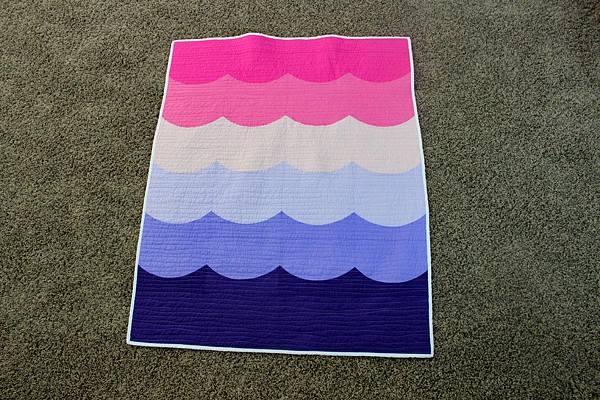 girl wave quilt