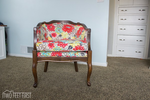 How to reupholster a barrel chair: DIY tutorial