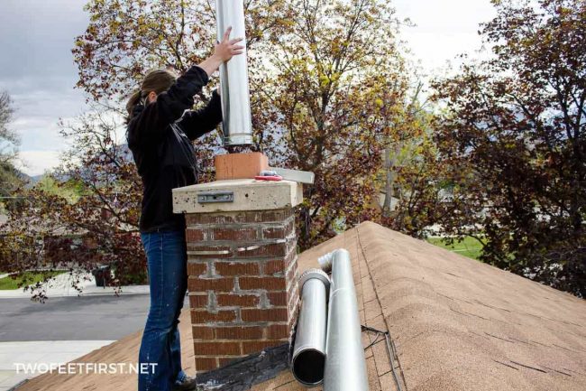 This is something I had no clue about and it's something you probably need in your home to be to code. Here is how we install a chimney liner.