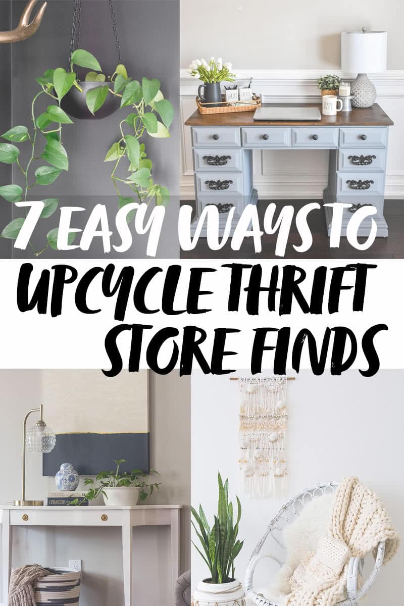 7 Easy Ways to Upcycle Thrift Store Decor Finds TwoFeetFirst