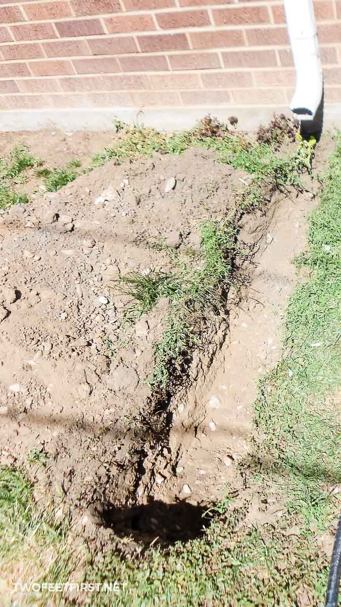 How Deep I Gotta Dig For You To Pipe Down How to Bury a Gutter Downspout