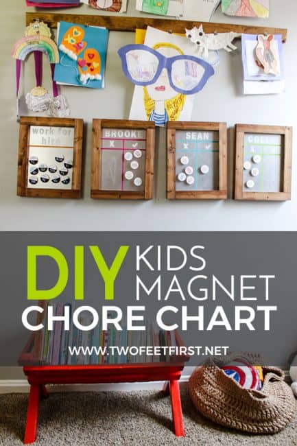 diy kids magnet chore chart