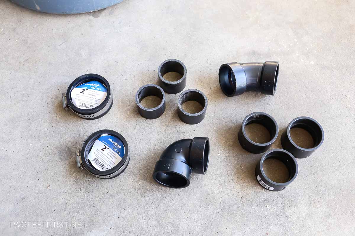 Taytools Dust Collector 2.5" 90° T-Tee 3-Way Connector – ABS, Model 73469 – For 2.5" Hose