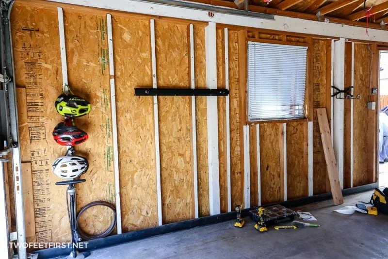 garage wall with no bike storage