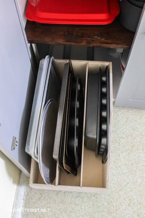 pullout cookie sheet drawer