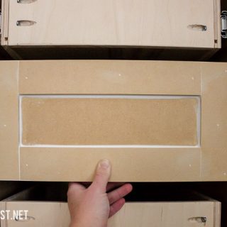 Easy way to build shaker style drawer fronts.
