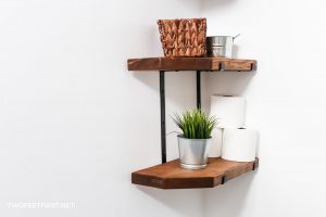 DIY custom farmhouse shelves