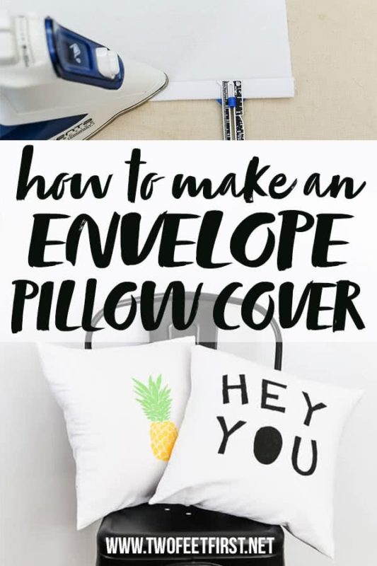 how to make an envelope pillow cover