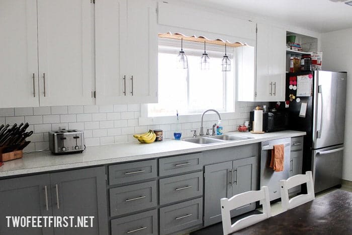 Painted Kitchen Cabinets -1 year later