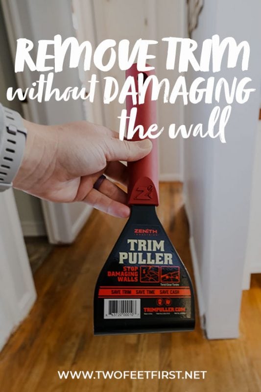 remove trim without damaging the wall