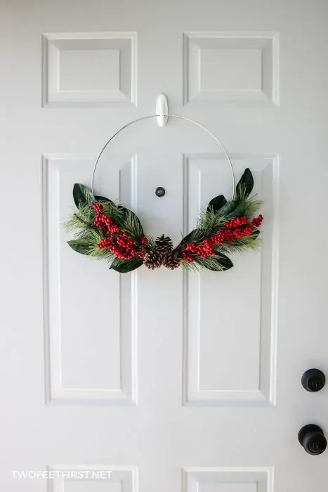 Christmas door decor wreath