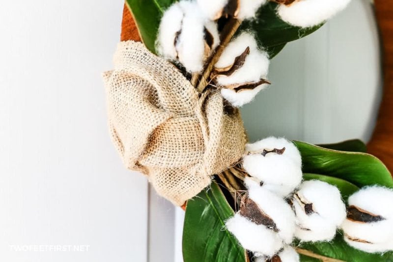 burlap knot for wreath