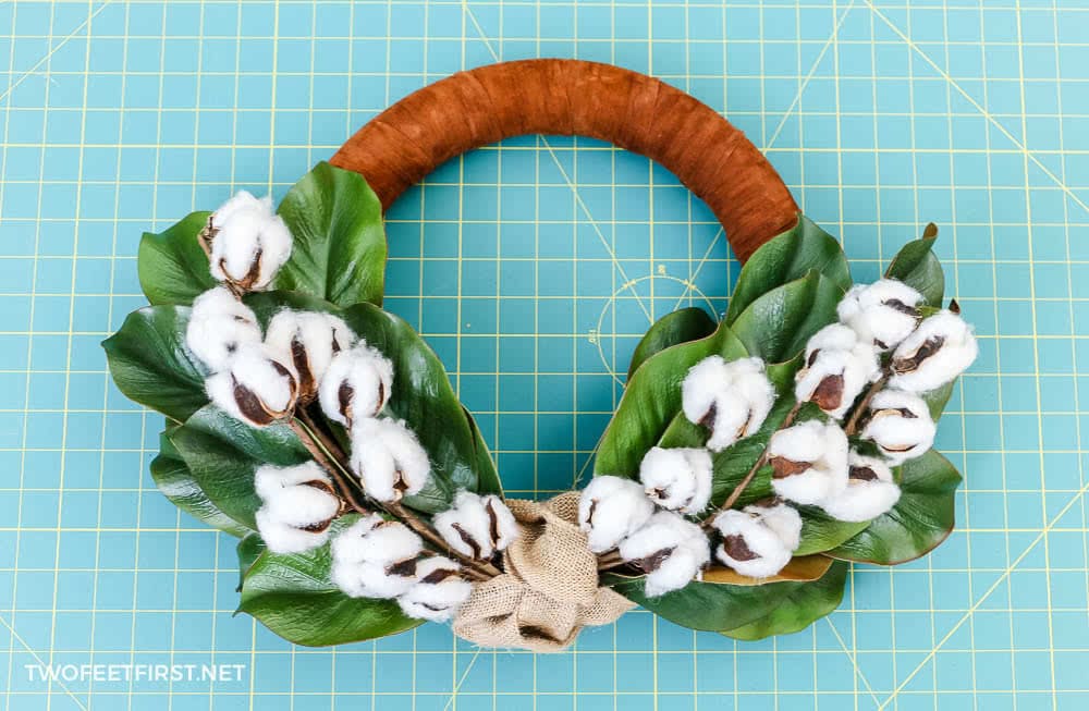 winter wreath tutorial