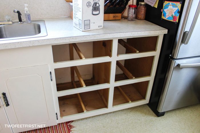A Dishwasher In Existing Cabinets, Replace Dishwasher With Shelves