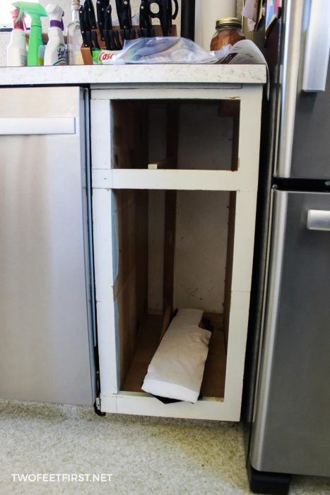 building a dishwasher cabinet