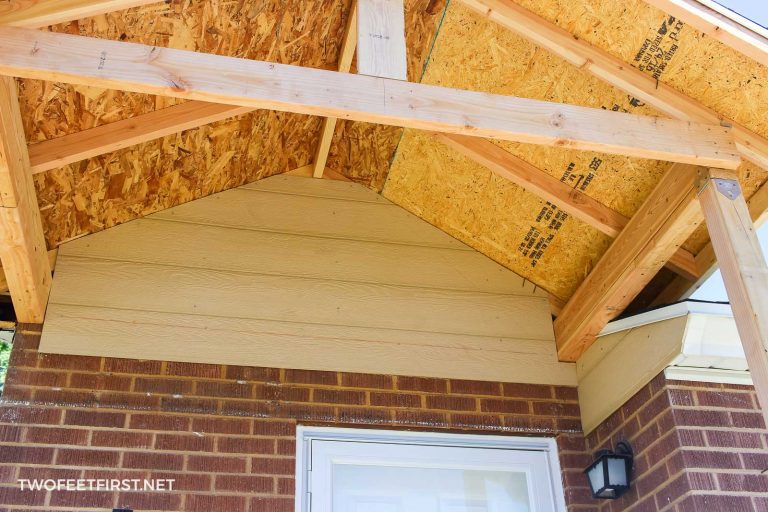 Adding a front porch to an existing house TwoFeetFirst