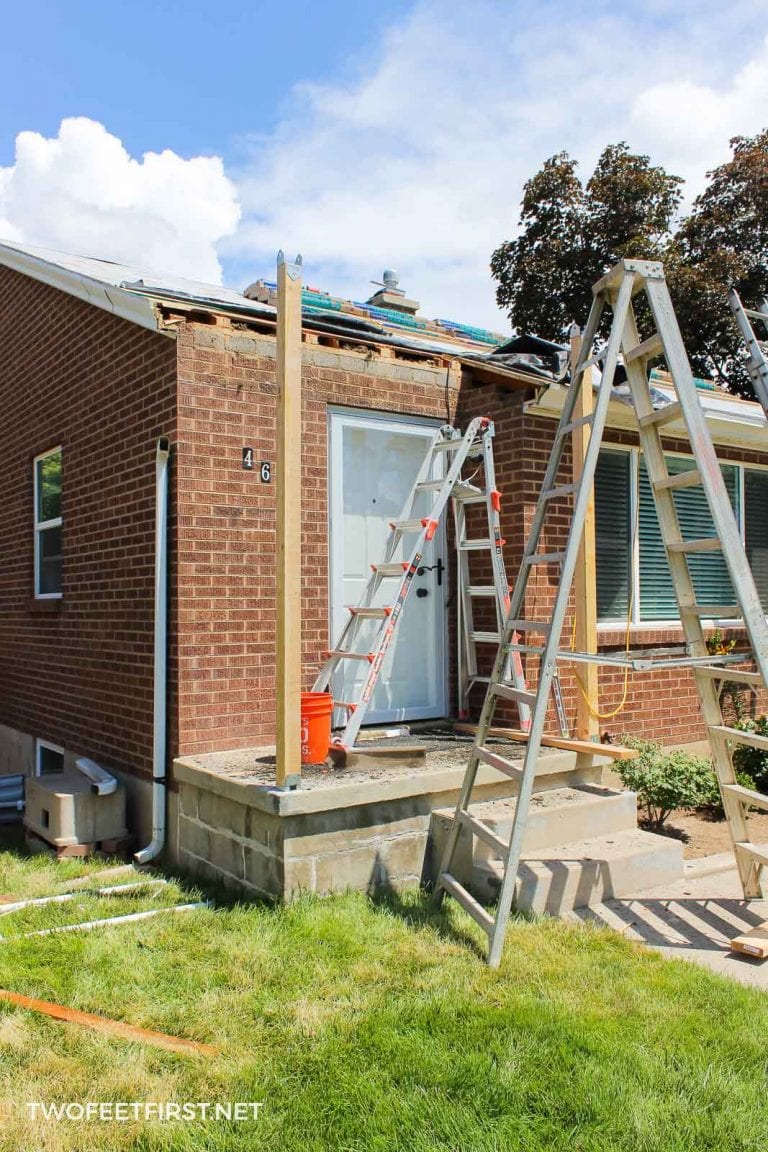 Adding a front porch to an existing house | TwoFeetFirst