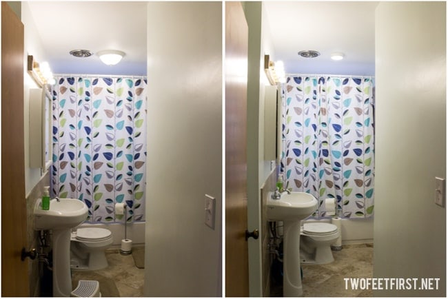 update bathroom light