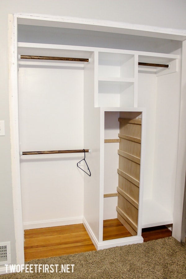 Build a closet system with drawers | DIY Closet Organizer
