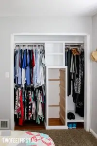 How to build a closet system for a small closet. Help organize your closet