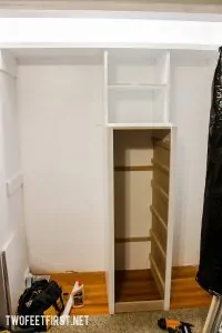 How to build a closet system for a small closet. Help organize your closet