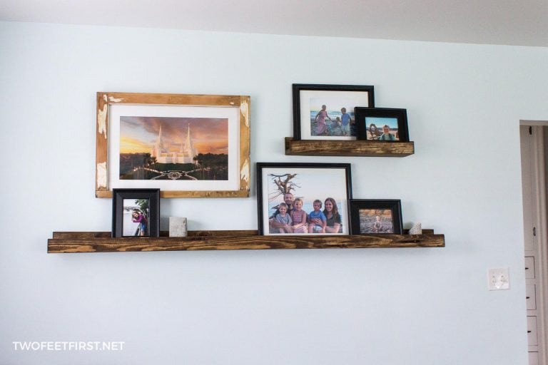 How to Make a DIY Picture Ledge