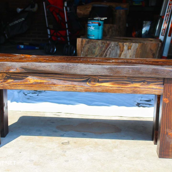 wooden bench for table