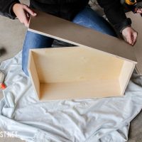 DIY built in drawers for a closet organizer
