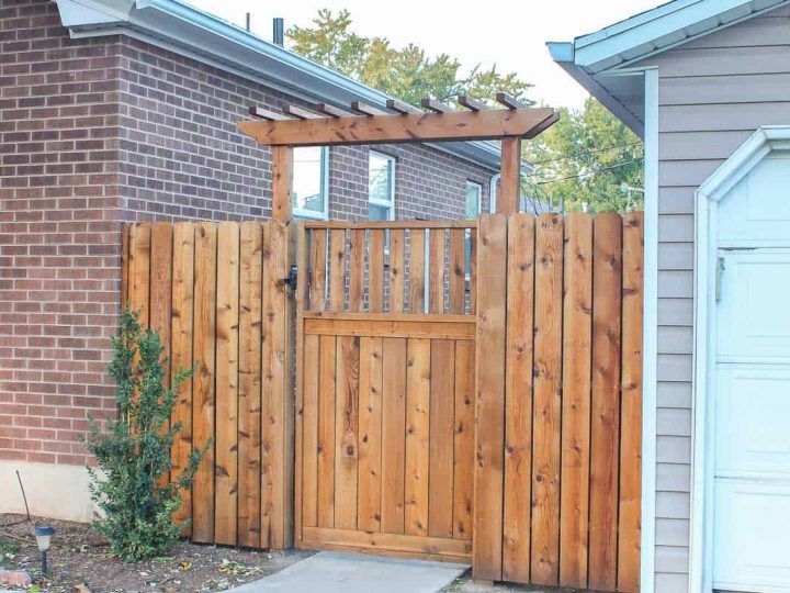 How to Build a Gate Pergola | TwoFeetFirst