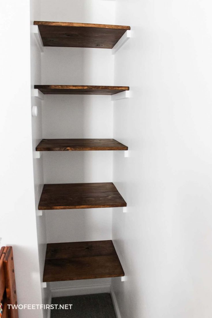 Build A Simple Wall To Shelves, How To Secure Bookcase Concrete Wall