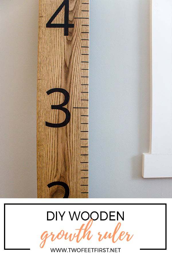 wooden growth ruler