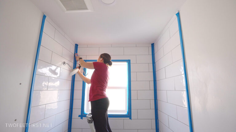 How to grout shower tile | Quick and Easy DIY Project