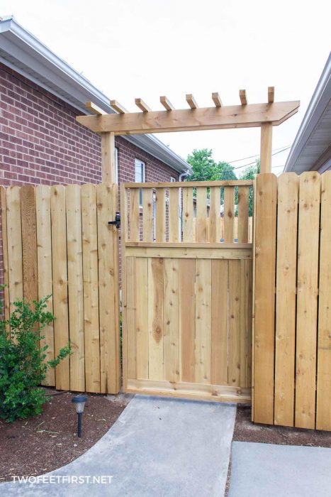 wooden gate for fence