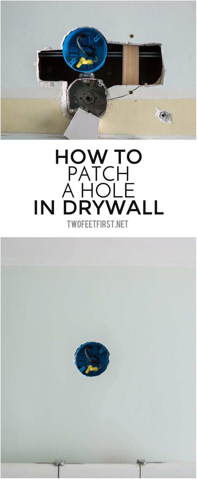 How to patch a hole in a wall. 