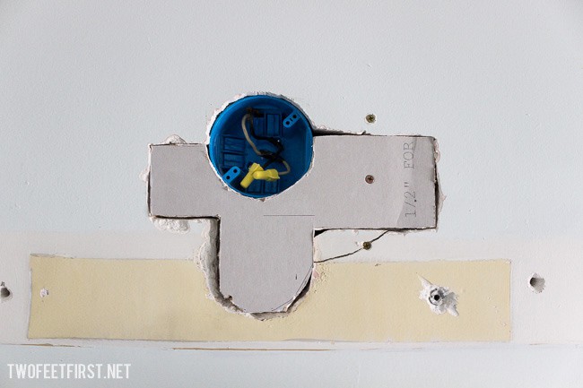 How to patch a hole in a wall.