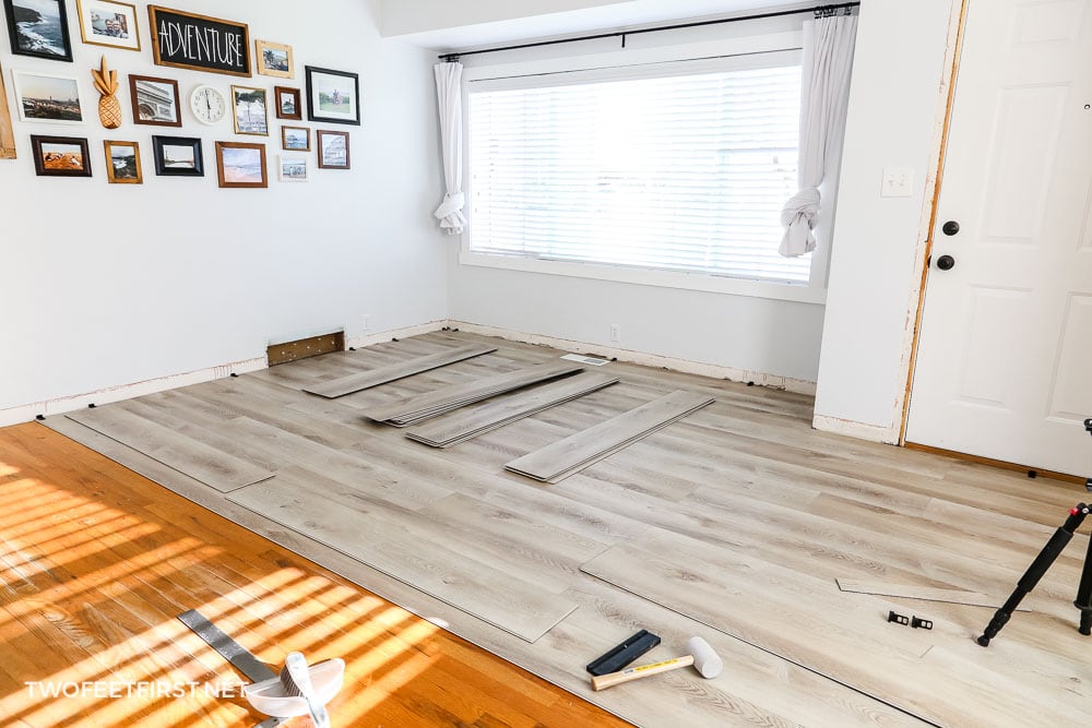 How To Install Luxury Vinyl Plank For, How To Lay Vinyl Flooring Up Wall