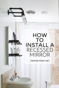 How to install a recessed vanity mirror
