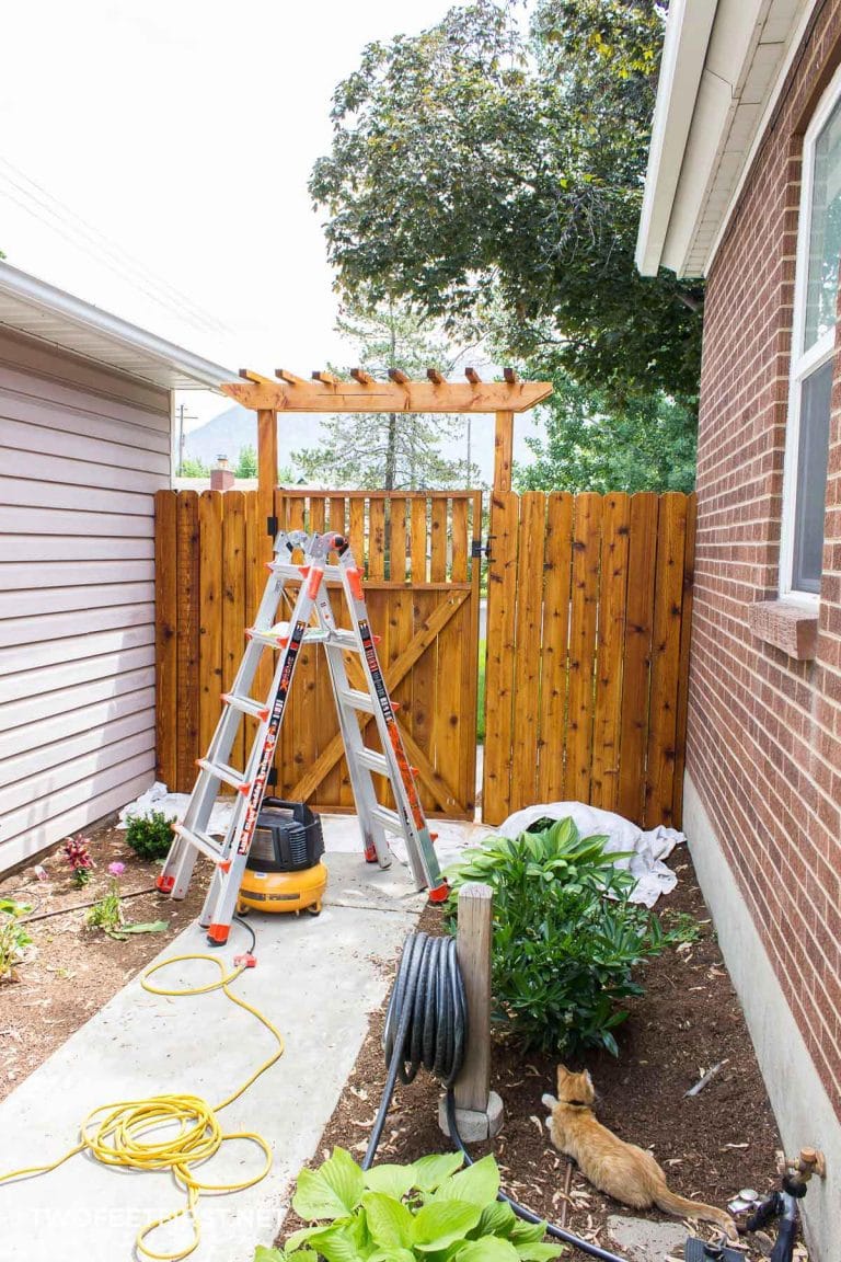 Staining A Fence (AKA Waterproofing) with a sprayer