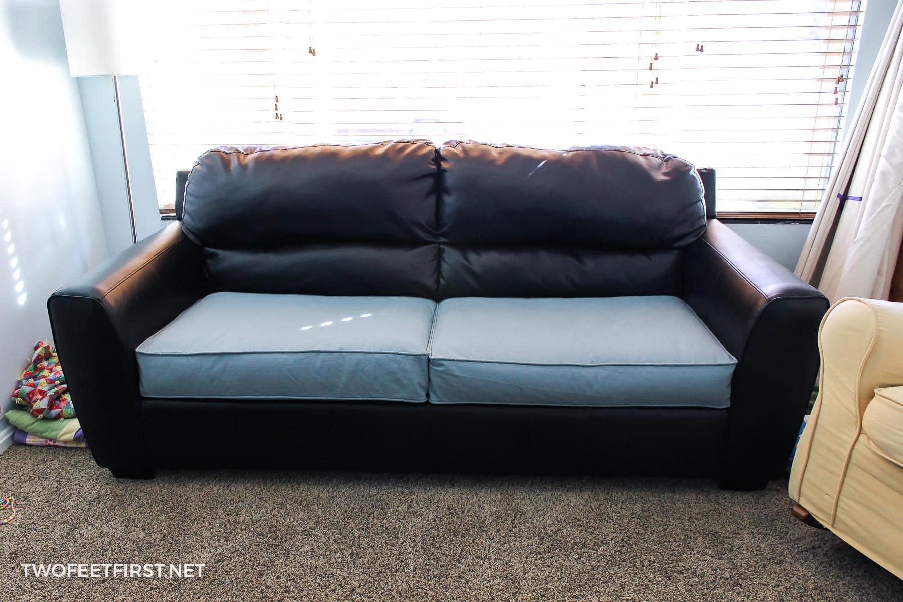 Sew A Cushion Cover With Zipper Enclosure, Replacement Zippered Leather Couch Cushion Covers