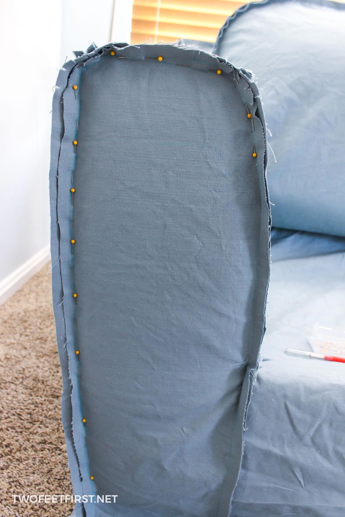 How to Make Slipcover for a sofa DIY couch cover