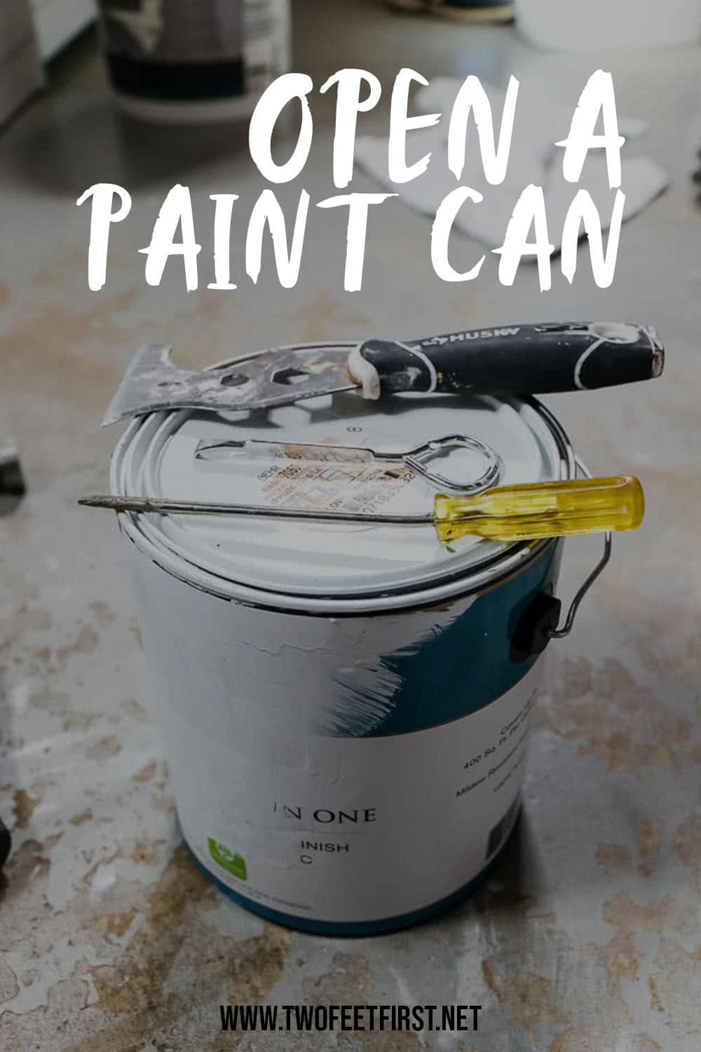 How to open a paint can The easy way without a mess