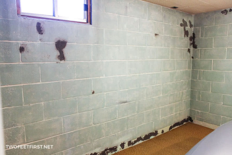 Painting Cinder Block Walls In A, How To Clean Basement Walls For Painting