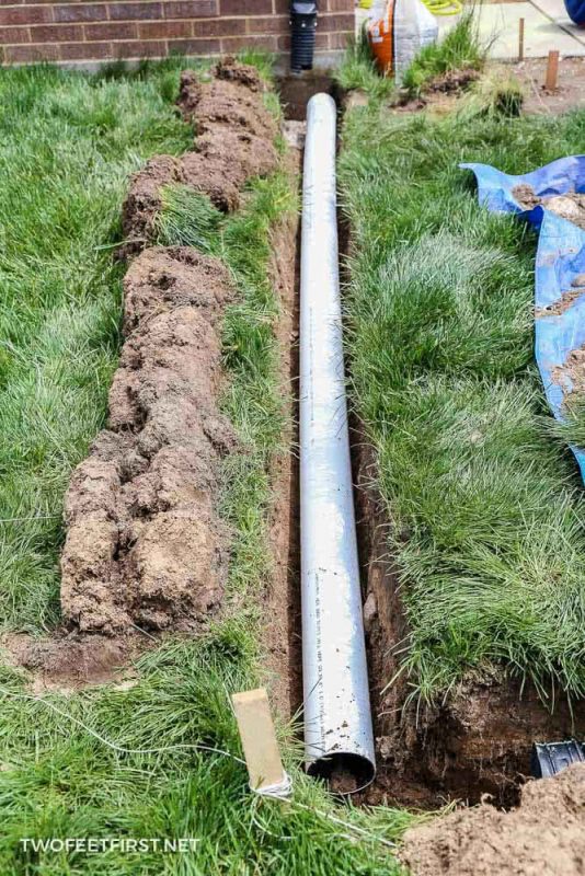 Install Underground Gutter Drainage, How To Drain Gutter Into Ground