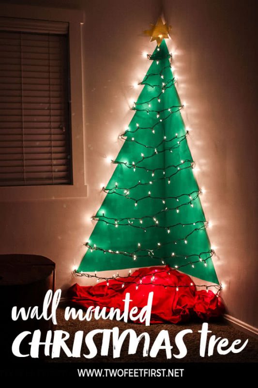 wall mounted Christmas tree